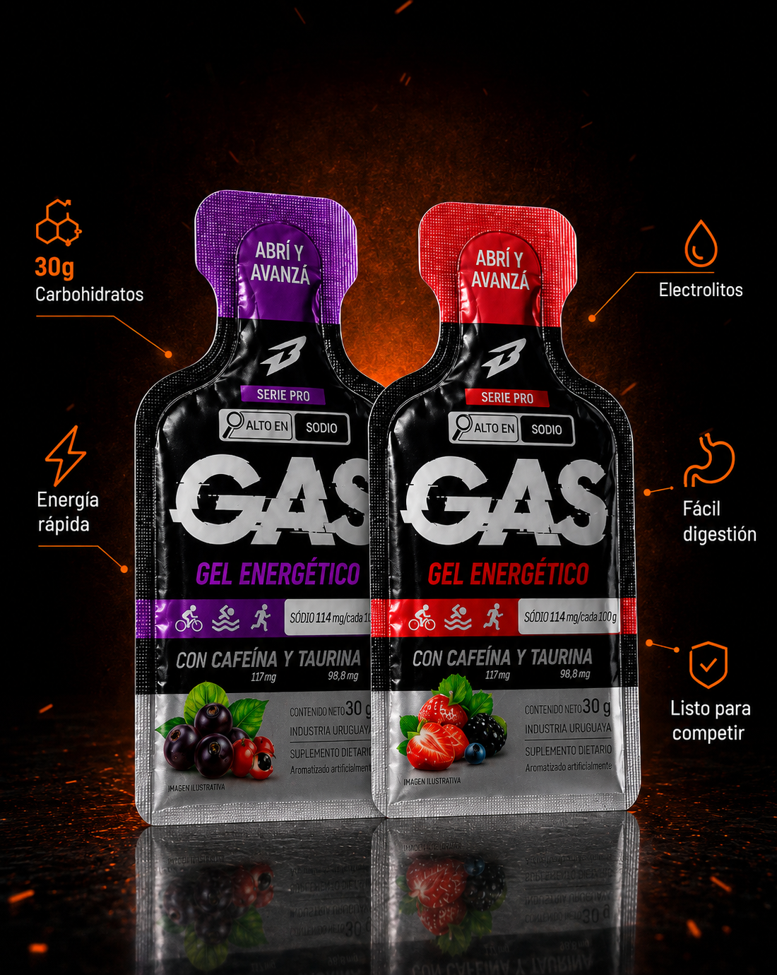 Gas Energy Gel — Presentación